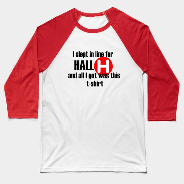 Hall H Survivor Baseball T-Shirt by nerdsdoingstuff